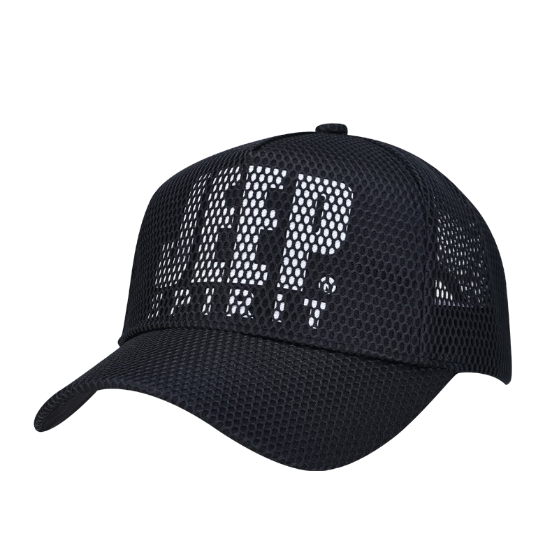 JEEP SPIRIT Fashion Trendy Baseball Cap Summer Mesh Breathable Versatile Duckbill Sun Hat Men's Sunshade Cap