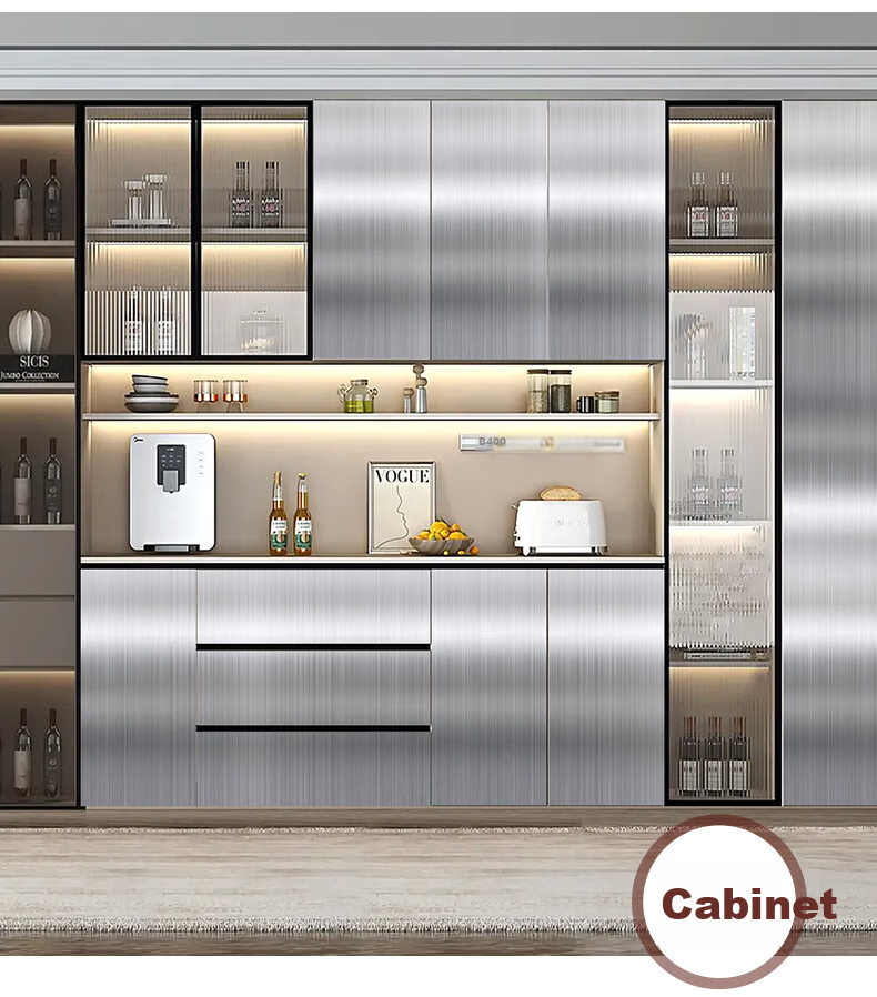 Cuttlefish Refrigerator Elevator Renovation Sticker Self-Adhesive Furniture Color Change Film Stove Protective Film Metal Brushed Silver 40*300cm 13
