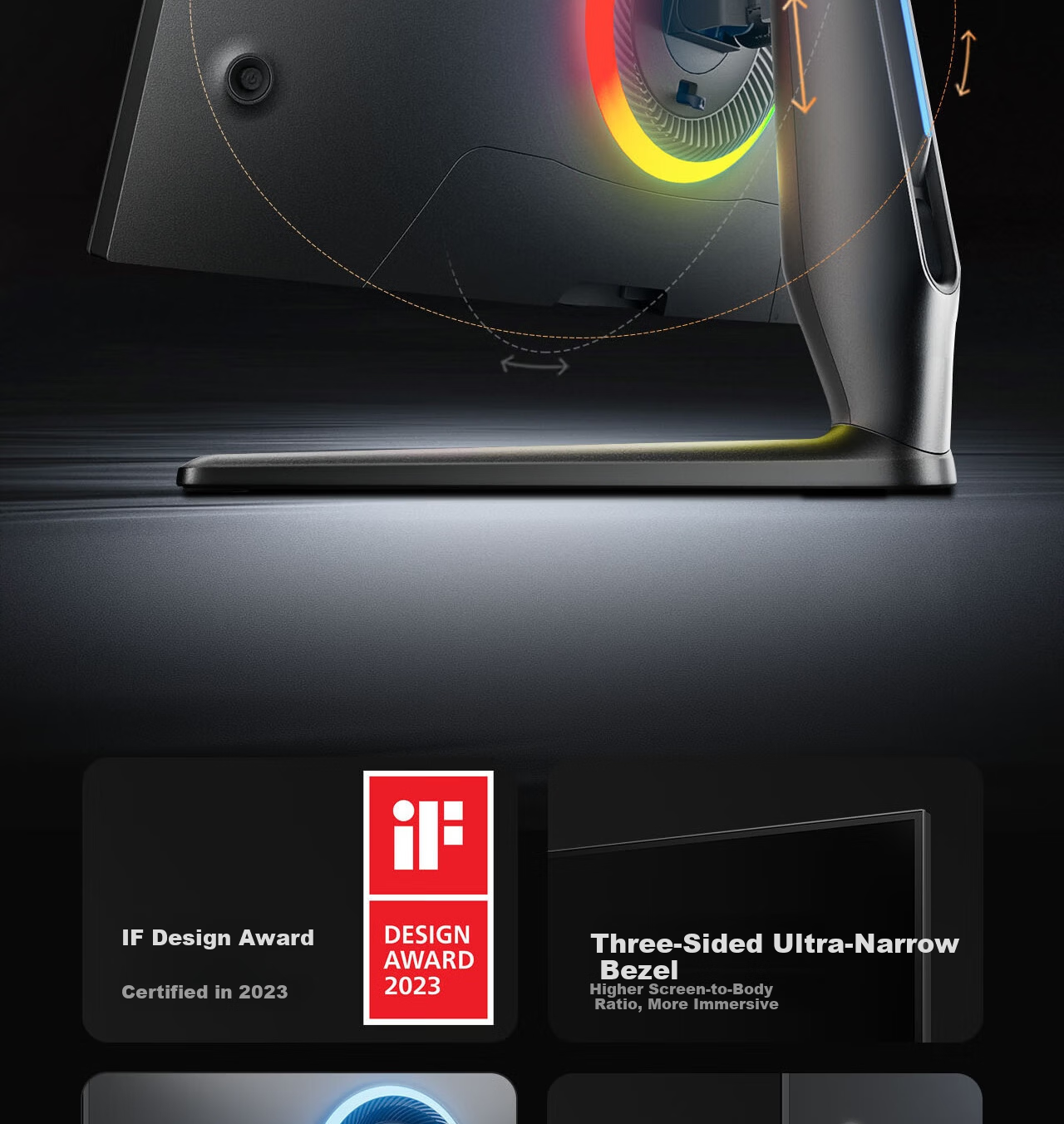 Hisense G7 Ultra 27-inch 3A Original Picture Obsidian Screen 1152-Zone MiniLED DP2.1 4K 160Hz Dual Mode 320Hz Moonshadow Gray Gaming Monitor 30