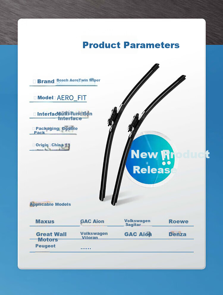 BOSCH Wind Wing U Wiper Blade, 22/18 Inches, Compatible with Changan CS35/CX30/Zhixiang/Kesai5/Chuanqi GS4/GA4 2