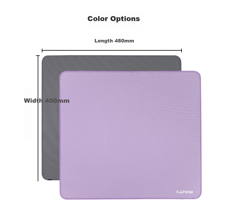 CAPERE (Kailai) Zero-Lag Waterproof PORON Gaming Mouse Pad [Long Pro] Zero-Lag Pad / Gray / 450x400 / Polyurethane Base 3