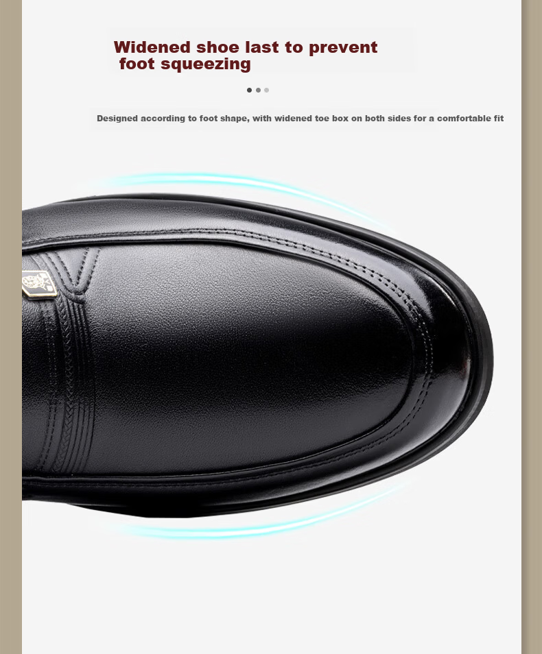 LAORENTOU LAORENTOU Leather Shoes for Middle-Aged Men, Casual Shoes, Genuine Leather, All-Season Breathable Business Shoes, Dad Shoes TLA225 Black Size 40 5