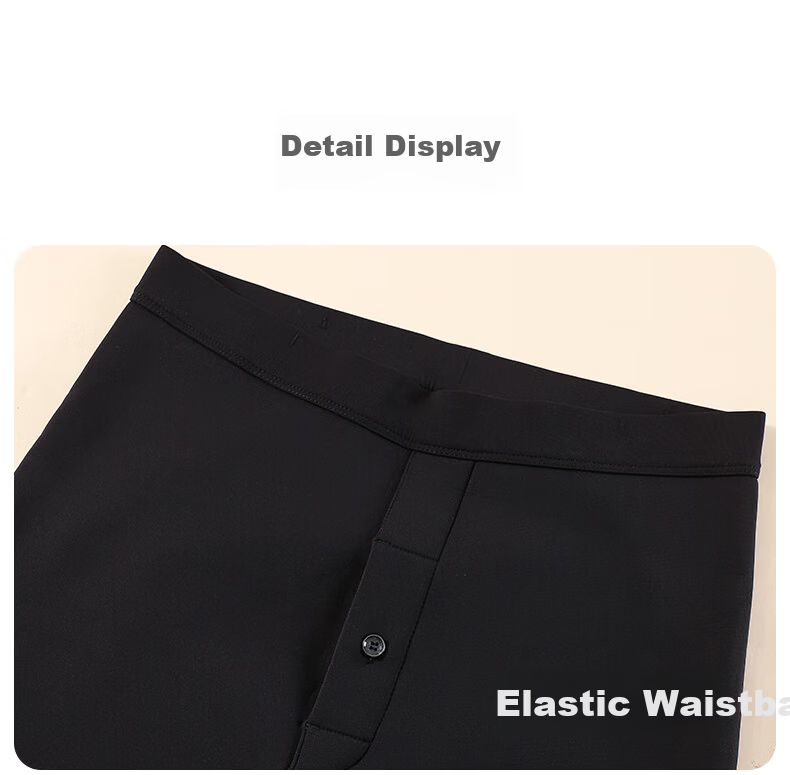 Dindingsheep 25 Autumn Winter New Cashmere Thermal Pants Thick Men's Autumn Trousers Heating Cold-Proof Black Base Layer Windproof Pants 10