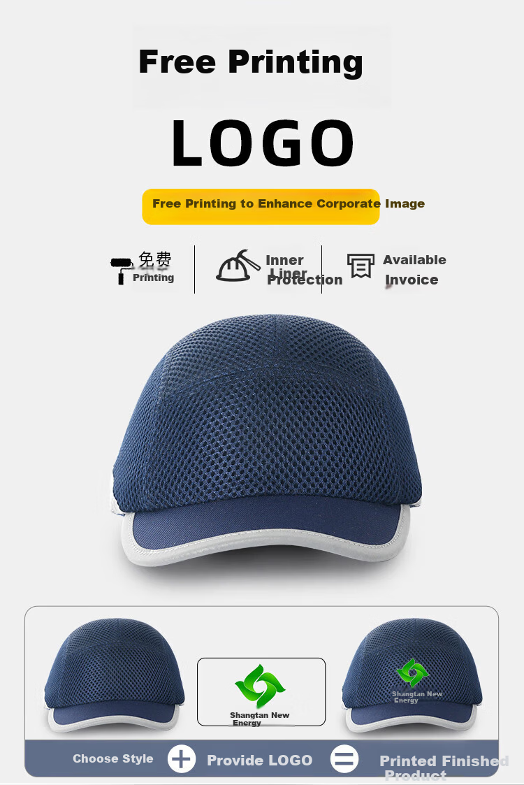 DOLNESRN Lightweight Breathable Anti-Collision Cap Full Mesh Duckbill Work Hat Lightweight Labor Protection Helmet Anti-Smash Anti-Collision Workshop Summer Navy Blue Safety Helmet Upgraded Full Mesh  7
