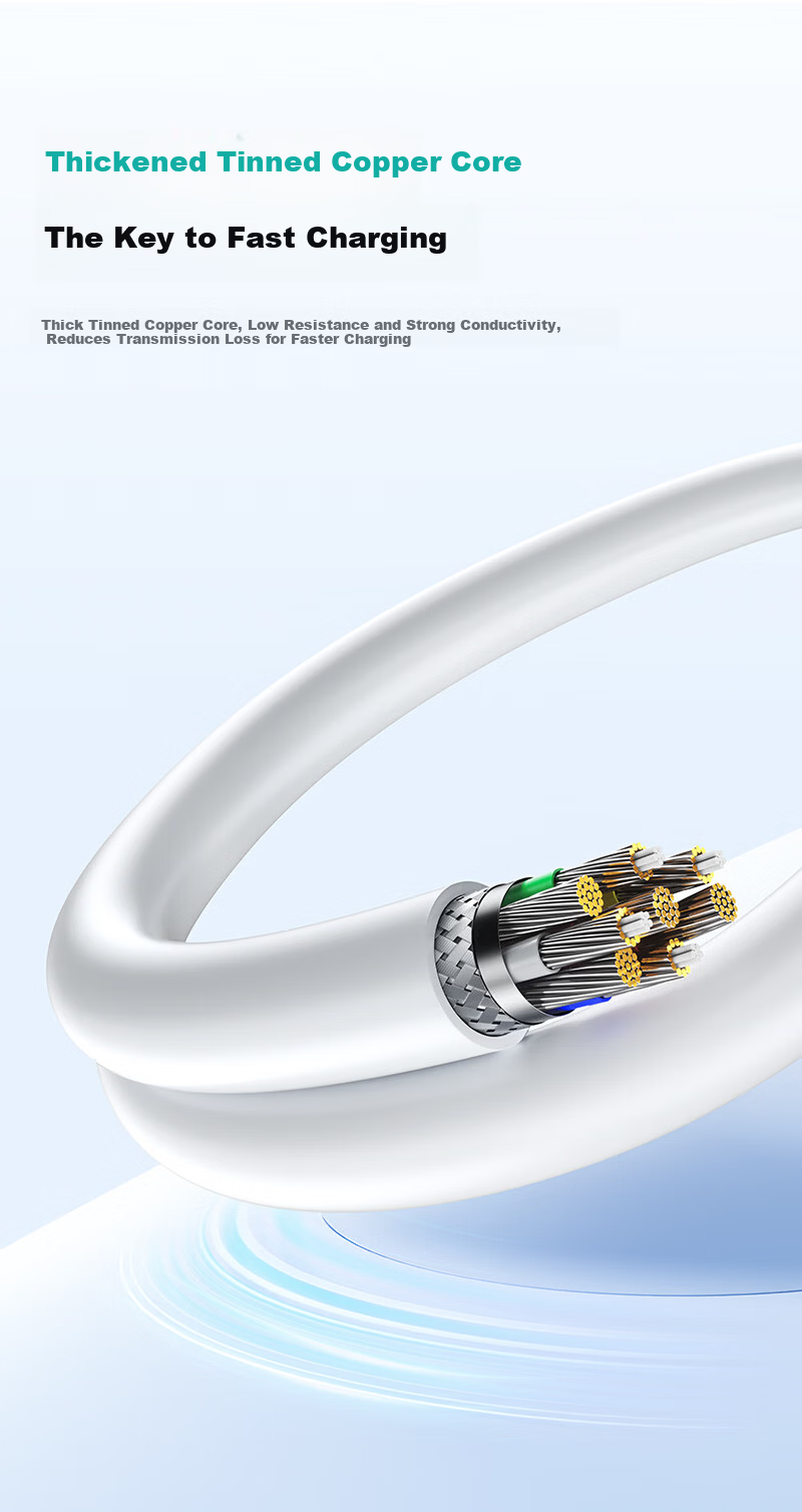 SAMZHE Compatible with Apple 18/17 Charging Cable, Dual Type-C Phone Data Cable, PD60W Fast Charging, Car Charger for IPhone 16/15 Pro Max, Huawei, IPad Tablet Laptop, 0.5 Meters 11