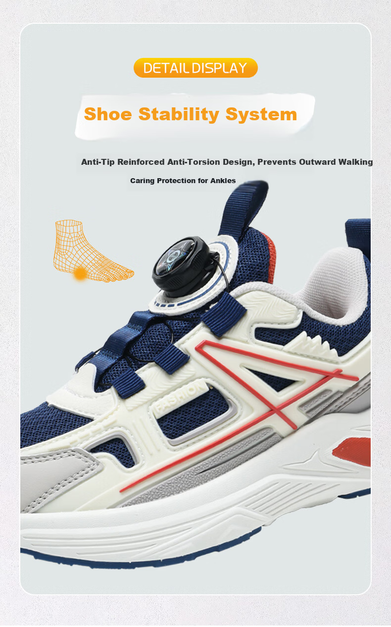 7-PE Boys' Sports Shoes 2026 Spring New Breathable Mesh Soft Sole Lightweight Casual Kids Shoes for Older Boys 2