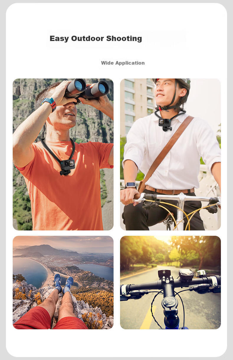 NEEWER Magnetic Phone Neck Strap, Magnetic Stand for Chest Shooting First-Person View, Vlog Outdoor Cycling Fishing Camera Neck Strap 5