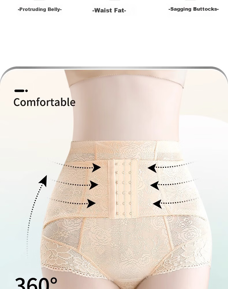 LangSha High Waist Tummy Control Butt Lifting Shaping Panties for Women Postpartum Body Shaping Slimming Underwear 3