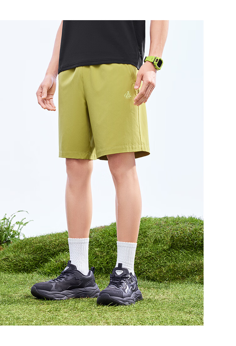 Xtep Yuyi Ice Silk Sun Protection Men's Shorts Five-Point Original Yarn Cool Outdoor Trend Quick-Dry Summer Woven Shorts 17