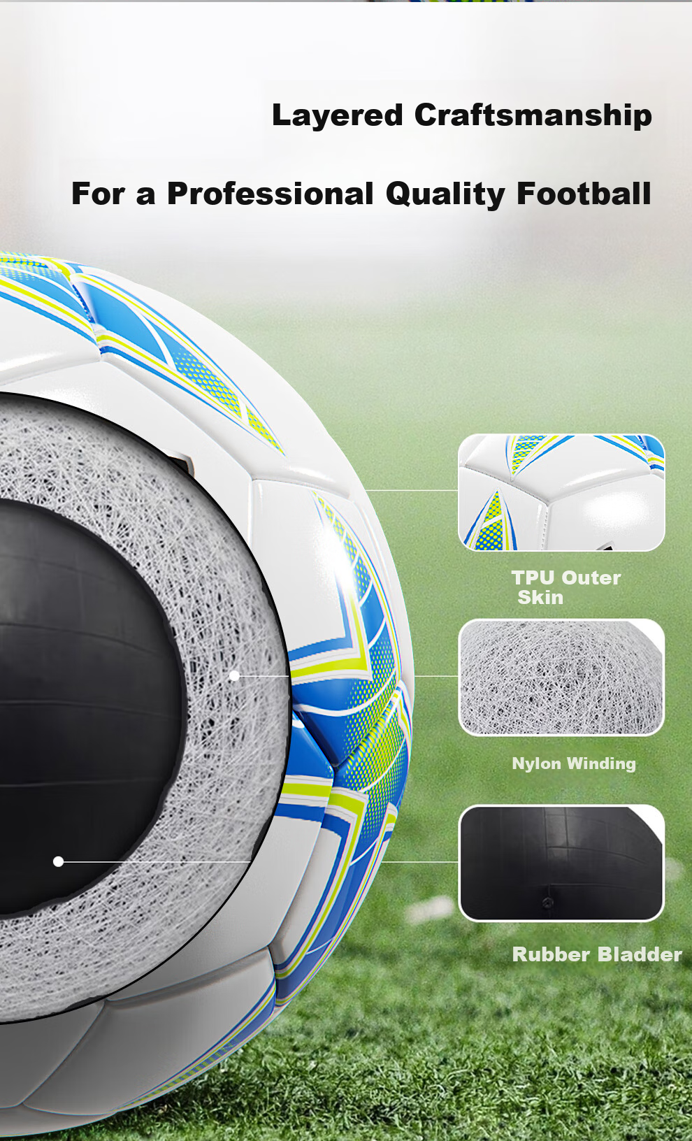 Under Armour Size 5 Adult Soccer Ball for Middle School Youth Standard Professional Match Training Exam Student Gift 4