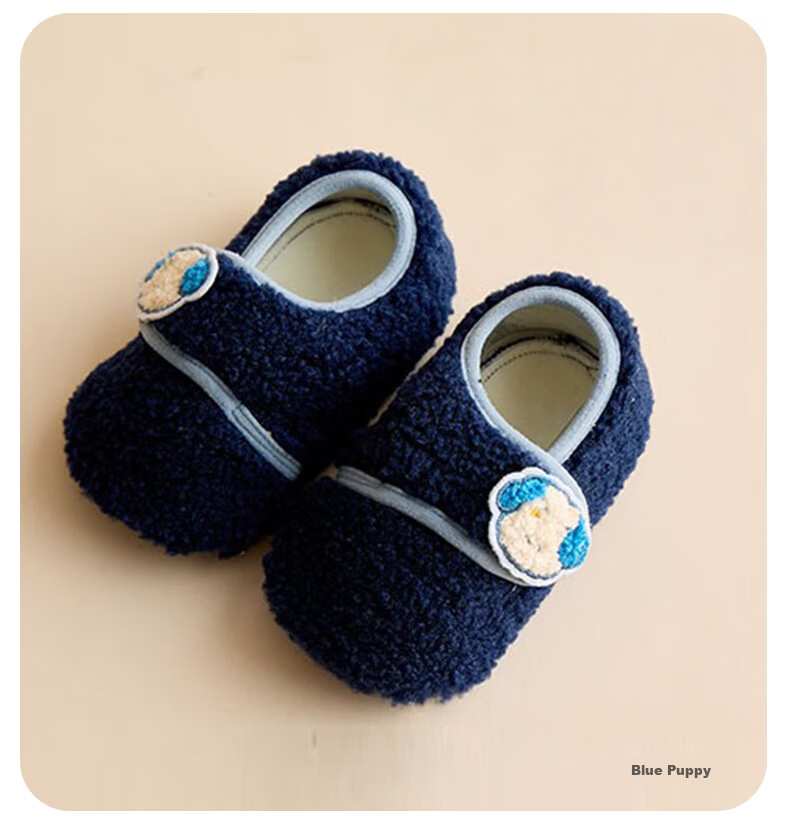 Babyprints Baby Floor Socks Autumn Winter Toddler Walking Socks Set Thickened Warm Soft Sole Indoor Shoes Socks Gray Monkey XS 10