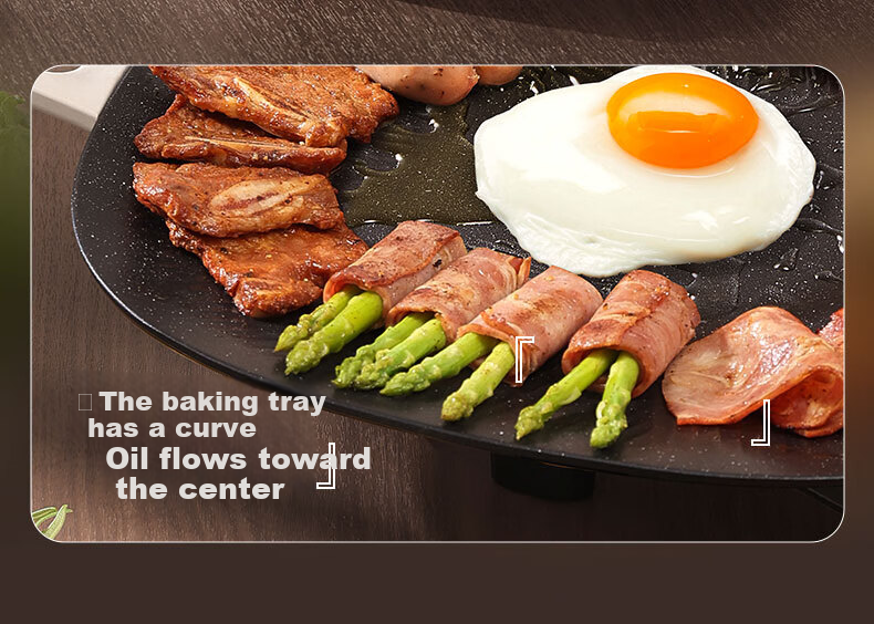 SUPOR Electric Grill Pan, Home Electric Barbecue Grill, Multi-Functional Pot for Grilling Skewers And Meat, Non-Stick Grill Machine with Detachable Design for 3-5 People, GJ3723P805 5