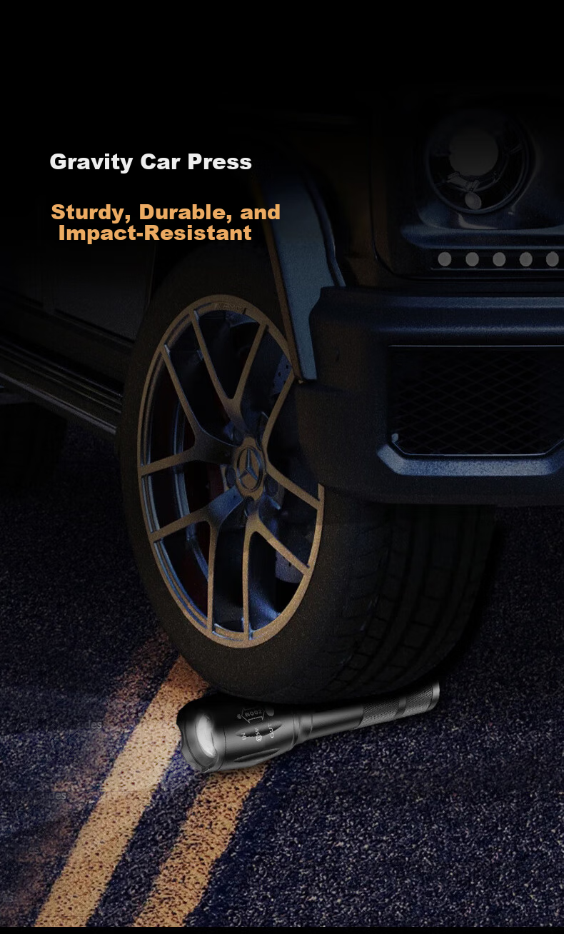 AIC Mini Flashlight High Brightness Zoomable Long Range Ultra-Long Battery Life Outdoor Cycling Emergency Light 15