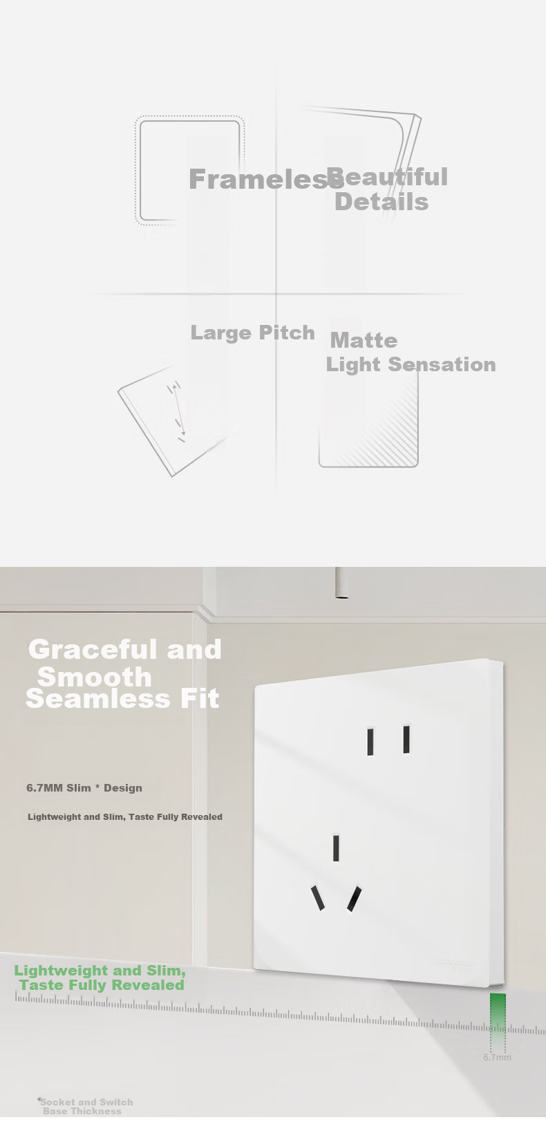 Schneider Switch Socket Panel, Blank Panel, Huan Yue Series, Elegant White Color 4