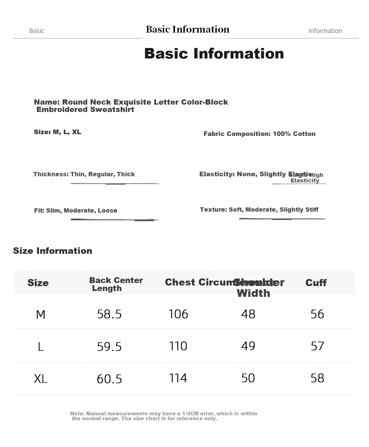 Chushen Spring and Autumn Crew Neck Sweatshirt Women Wilderness Mallard Casual Letter Embroidery Long Sleeve Top S143W1009 8