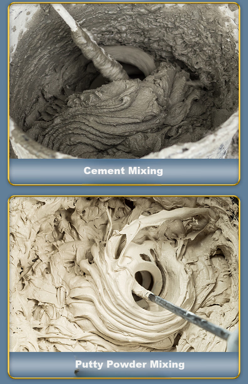 Aired High-Power Electric Mixer for Putty Powder, Cement Mortar, Paint, and Dough Mixing 5