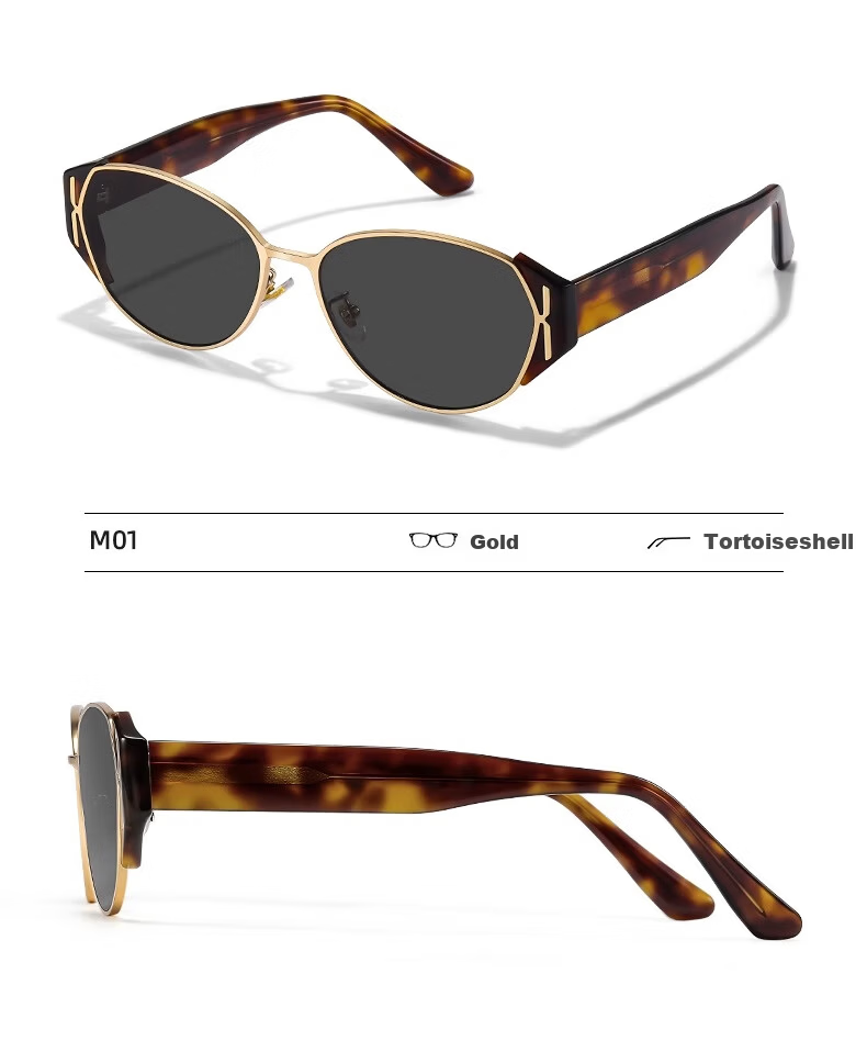 Mumujian Shushu Cat Eye Sunglasses for Women 2026 New High-End UV Protection Myopia Face-Slimming Sun Shades 12
