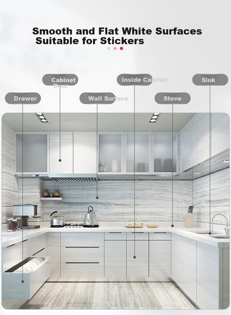 Cuttlefish Kitchen Oil-Proof Sticker 0.6x5m Waterproof Moisture-Proof Aluminum Foil High-Temperature Resistant Stove Self-Adhesive Protective Film 14