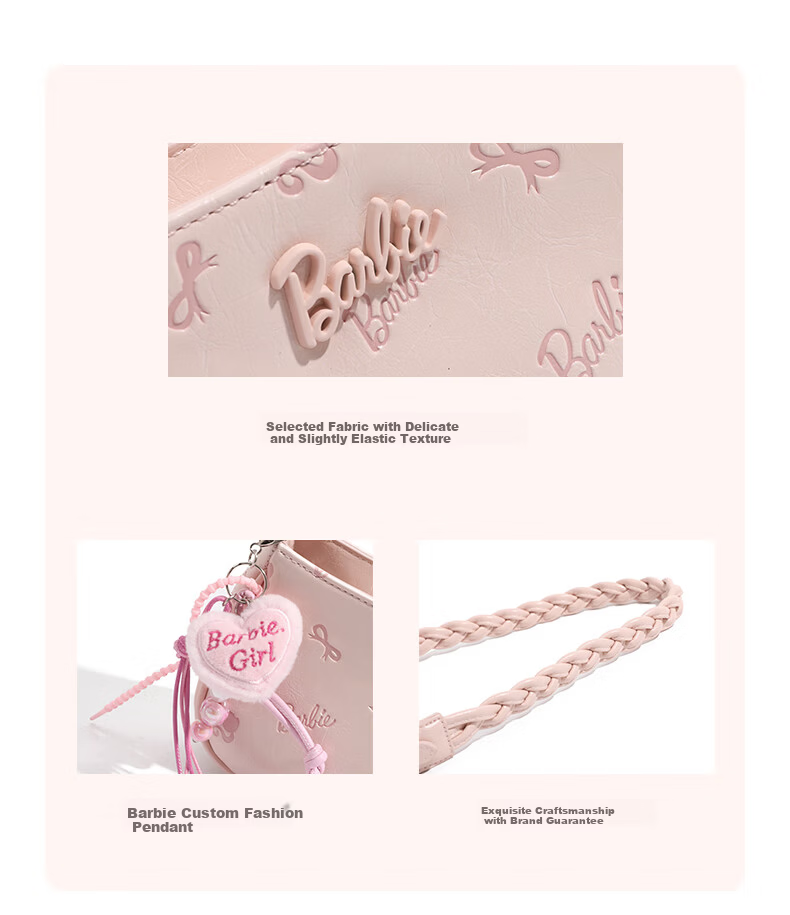 Barbie Women's Underarm Bag High-End Niche Crescent Shoulder Bag 2026 New Bestie Birthday Valentine's Gift 4