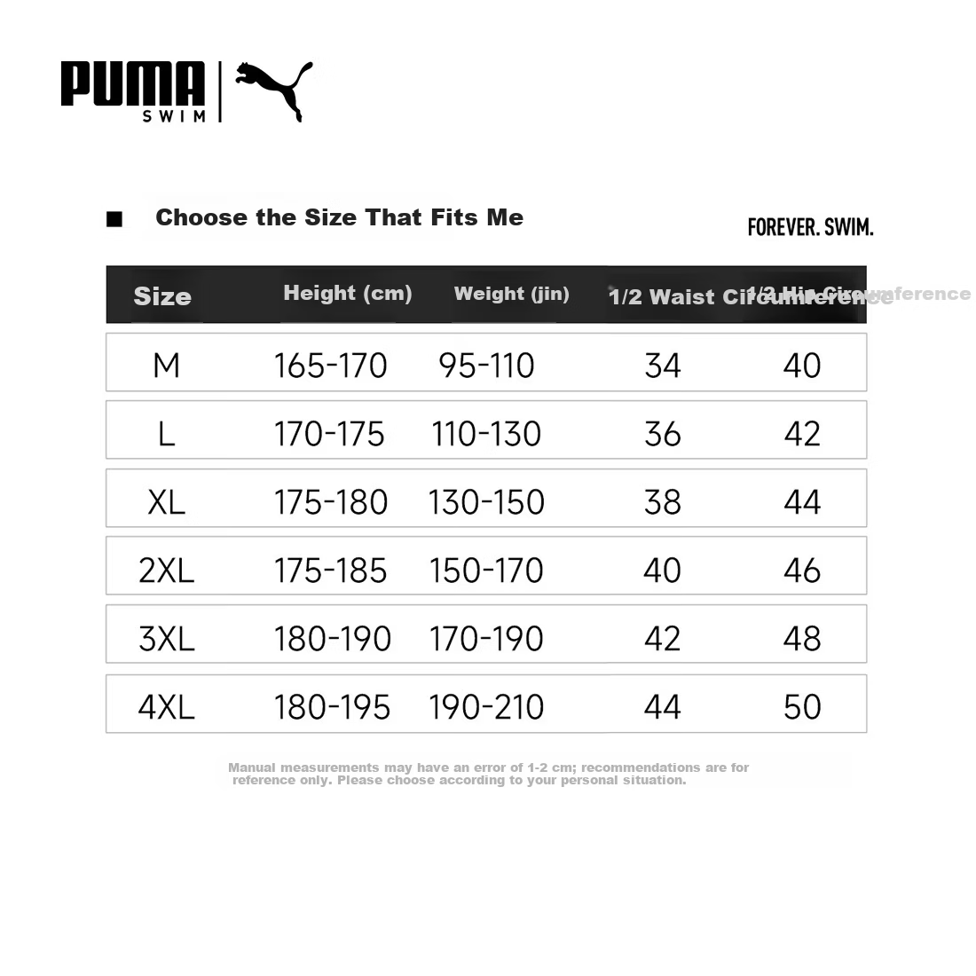 PUMA Men's Chlorine-Resistant Anti-Embarrassment Five-Point Swim Trunks Professional Racing Training Swimwear for Adults Spa and Swimming Pool