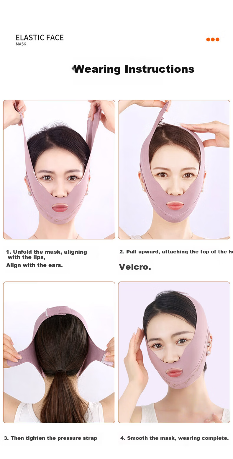 Chuxian Facial Sculpting Firming Lifting Mask Double Chin Nasolabial Fold Facial Bandage Sleep Small V Face 17