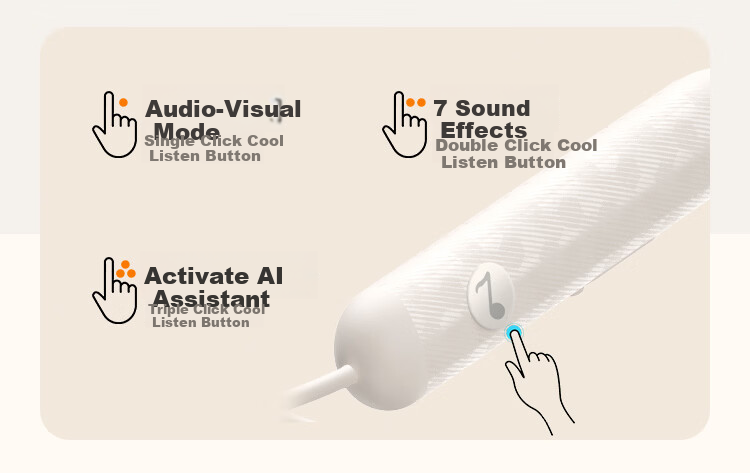 KUGOU M3pro New [30-Hour Long Battery + 7 Custom Sound Effects] Bluetooth 6.0 Neckband Wireless Music Sports Running Gaming Noise-Cancelling Earphones 11