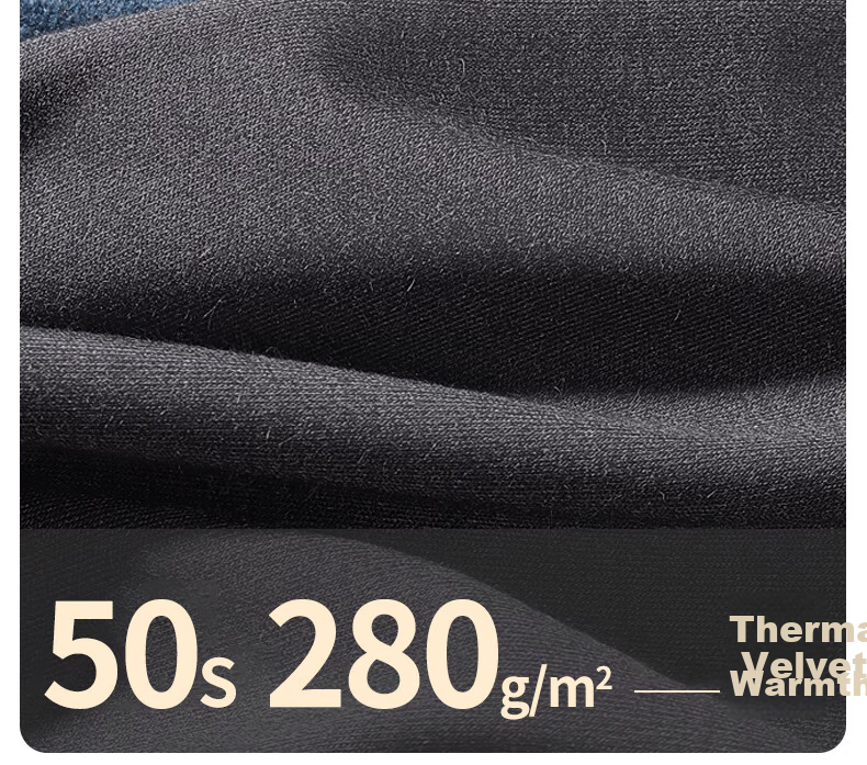 SEPTWOLVES Gift Box Thermal Heating Men's Underwear Set Autumn Winter 8.3°C Warming V-Neck Top and Bottom Velvet Fabric 5