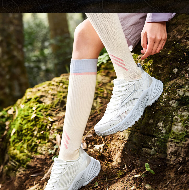 361° Women's Sports Shoes Summer Lightweight Breathable Cushioning Commuter Running Outdoor Trail Shoes 682622221F-1 28