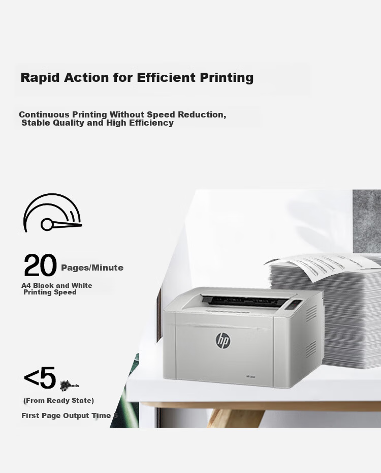 HP 102w Wireless Laser Home Printer Compact Minimalist Wireless Home Printing Task Printer 6