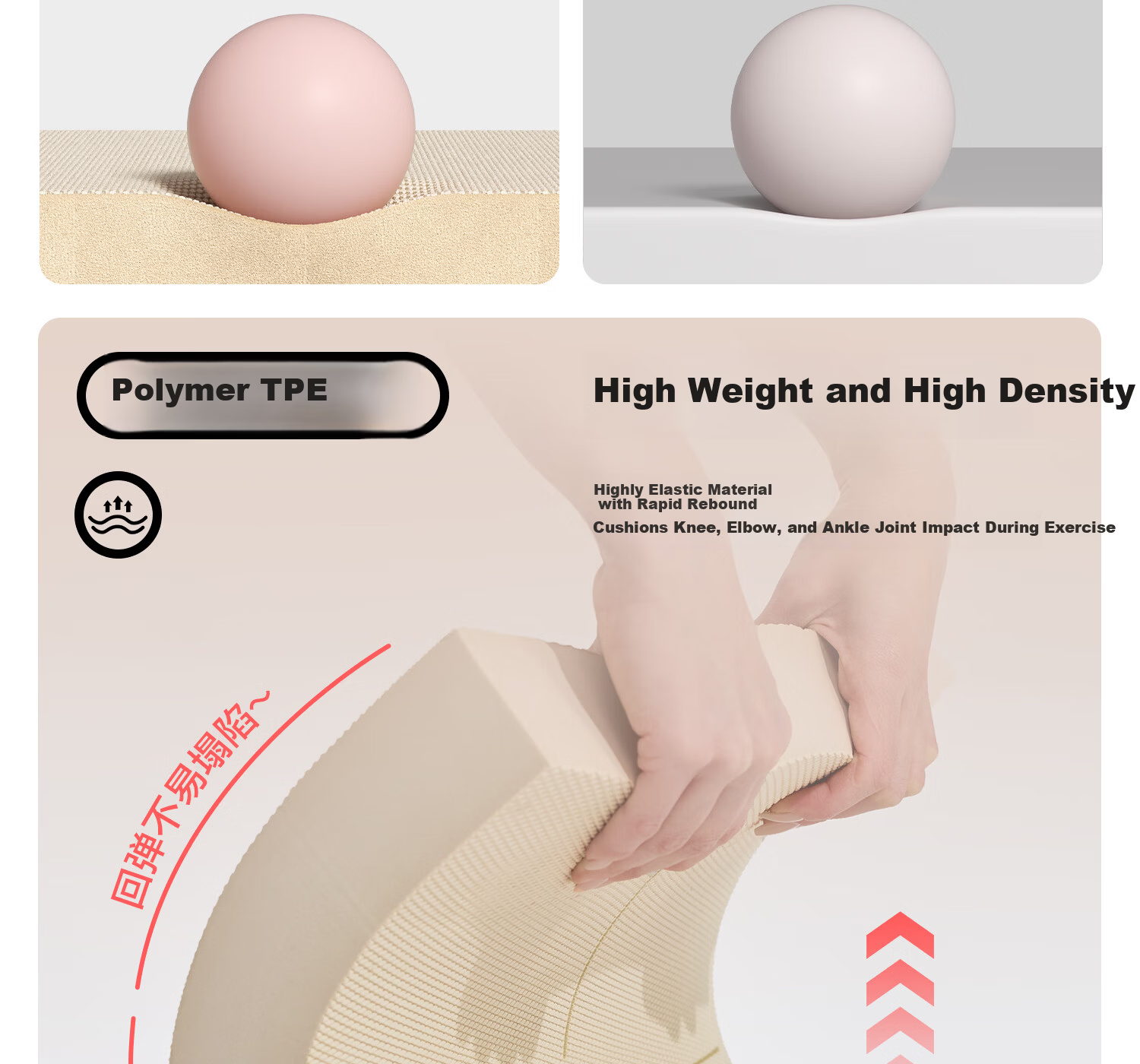 Yottoy Balance Pad Yoga Mat Flat Support Core Training Yoga Fitness Quiet Non-Slip Thickened Soft Foam Kneeling Pad 11