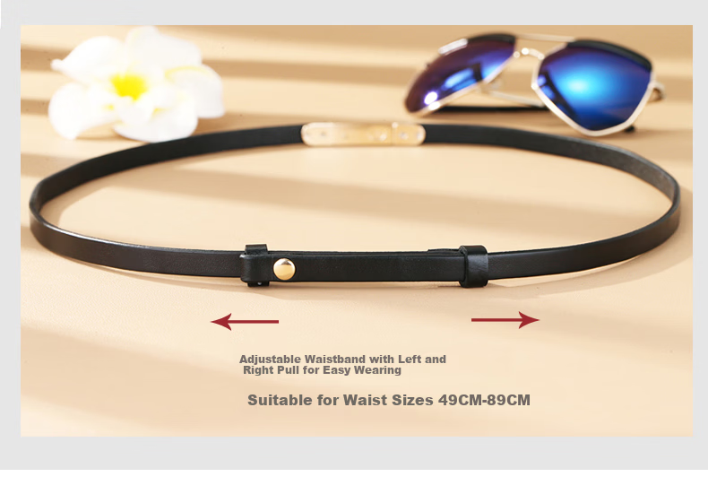 Viney Women's Genuine Leather Belt Decorative Waistband for Skirts and Sweaters Casual Stylish Birthday Gift 4