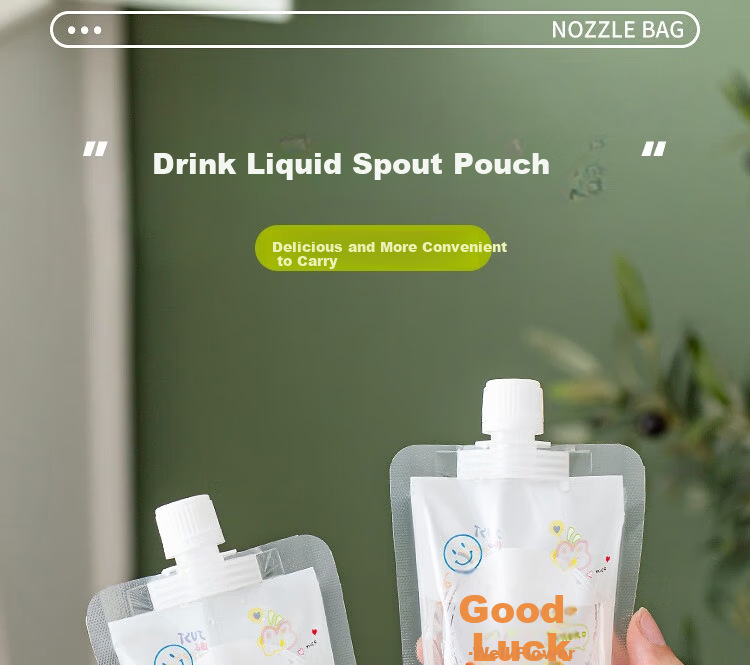 Edo Disposable Spout Bags for Soy Milk and Milk Tea, Beverage Sealing Bags, Portable Herbal Bags 300ml*30 with Free Funnel 5