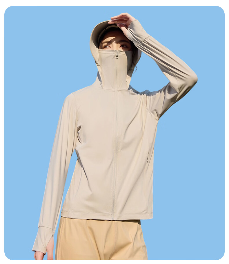 Warrior Women's Summer Sunscreen Jacket Ice Silk Cooling UV Protection Lightweight Breathable Comfortable Outdoor Skin Jacket 24