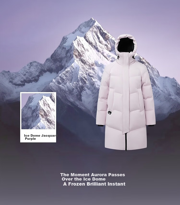 BOSIDENG Off-Season Extreme Cold Women's Thickened Hooded Mid-Length Warm Down Jacket Mall Edition 4
