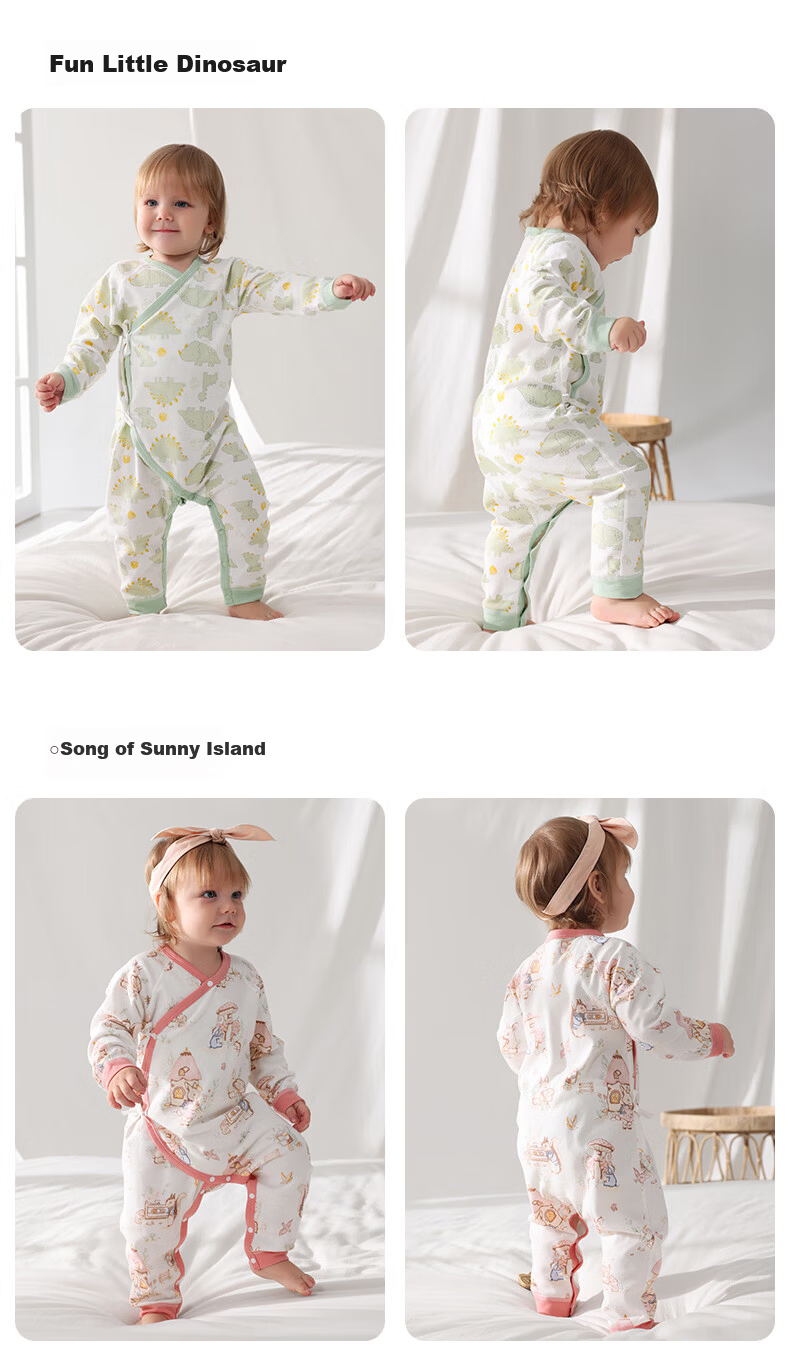Betis Baby Clothes Spring and Autumn Long Sleeve One-Piece Cotton Soft Newborn Infant Romper Pajamas 10