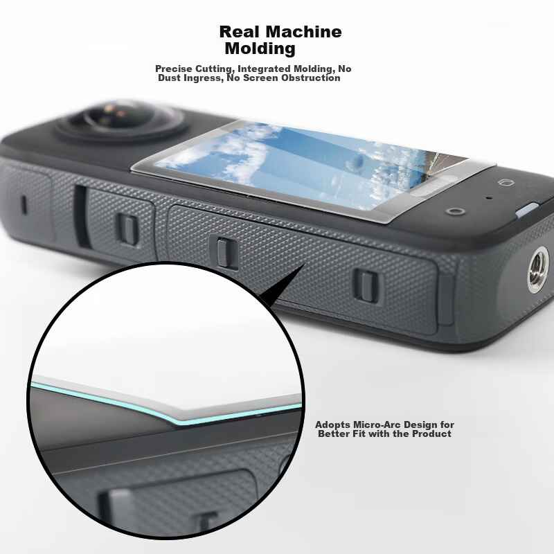 Qiye Tempered Glass Screen Protector for Insta360 X4/X5 360 Panorama Camera Accessories Instax4 HD Screen Film 2
