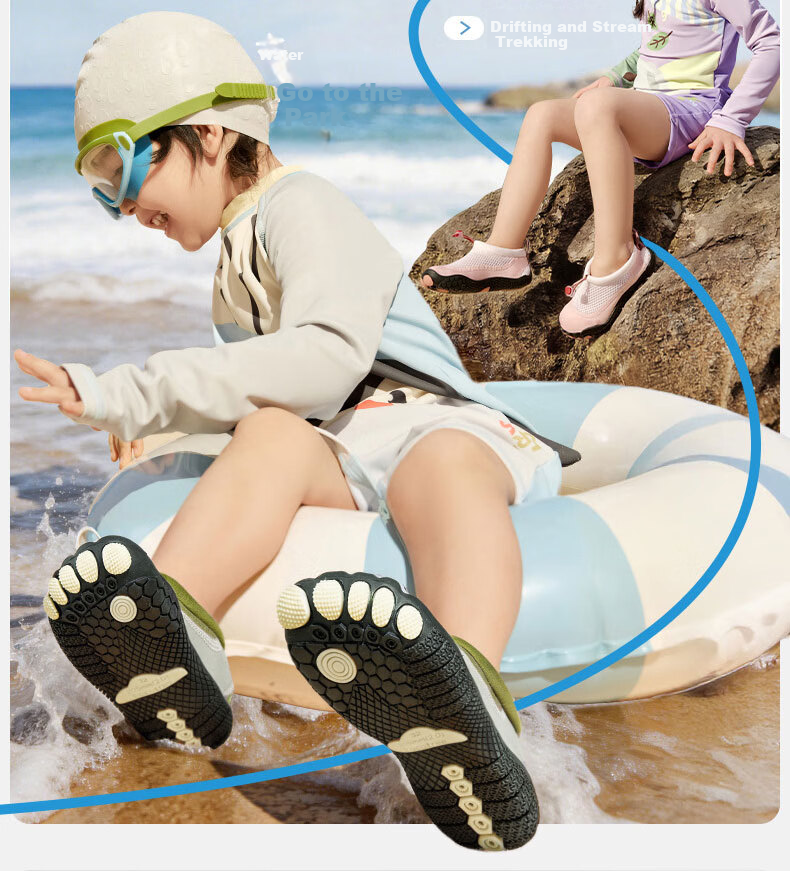 Kocotree KK Tree Kids Water Shoes Non-Slip Cut-Resistant Baby Beach and Water Play Shoes Dual-Use for Land and Water 18