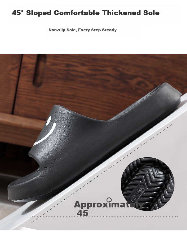 GUOLUOFEI Men's Summer Slippers Outdoor Indoor Home Bathroom Non-Slip Couple Slippers Women's Red Size 40-41 7