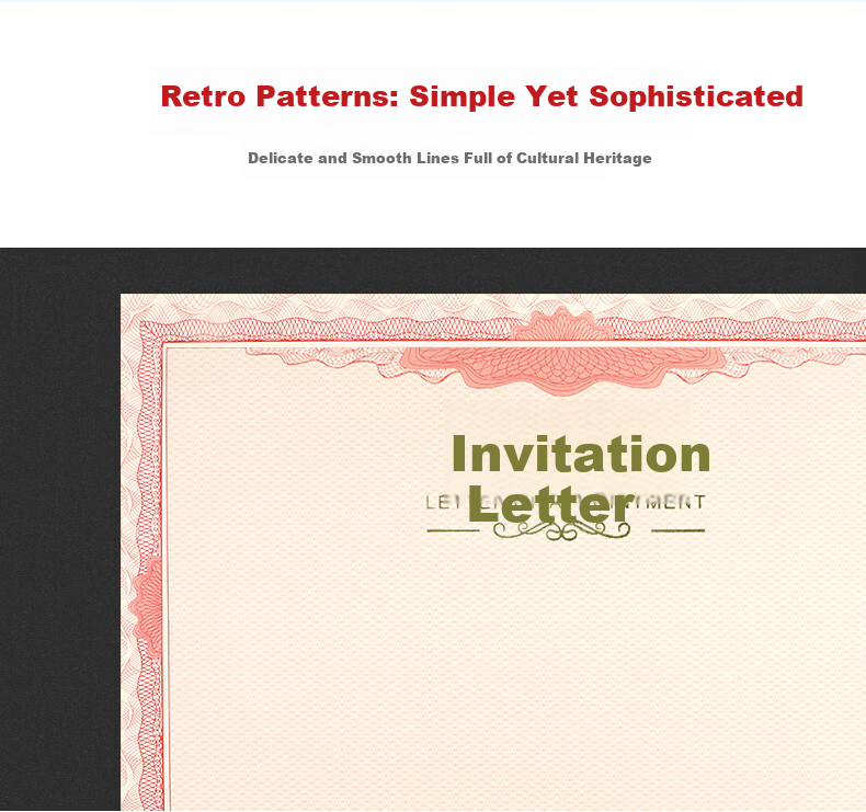 Befon 12K Appointment Letter Inner Pages A4 Size Core Paper for Parent Committee Appointment Letter Class Committee Cadre Appointment Letter Award Certificate Customizable Honor Certificate Inner Page 2