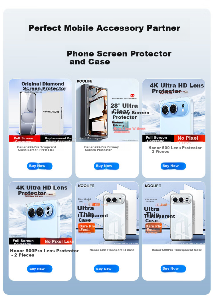 KOOLIFE 28° True Privacy Screen Protector for Honor 500 Honor 500Pro Tempered Glass Anti-Peeping Privacy Protection Film HD Anti-Fingerprint Drop Resistant 1