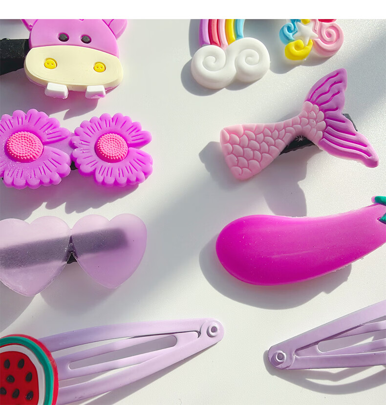 BAISHANGYITE Kids Cartoon High Elastic Hair Ties Soft Hair Bands for Girls Cute Hair Accessories 8