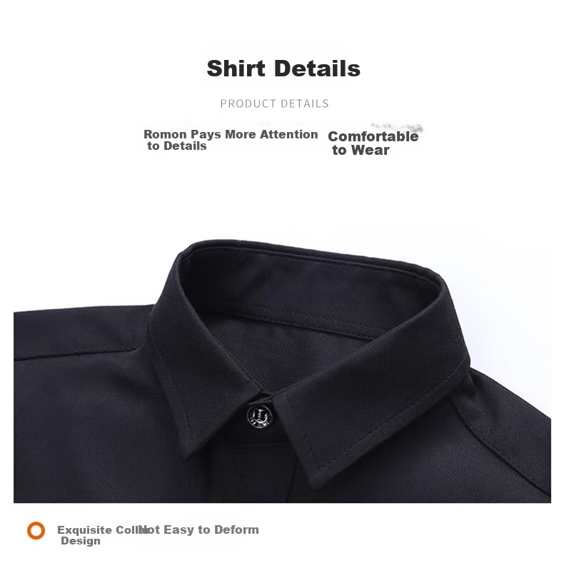 ROMON Boys' Children's Shirt Long Sleeve White Dress Shirt and Trousers Set for Children's Day Performance White 170 8