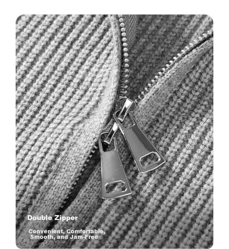 Baleno S&K Series Men's Knit Sweater Autumn Winter Thickened Simple Casual Warm Jacket Daily Versatile Loose Outerwear 15