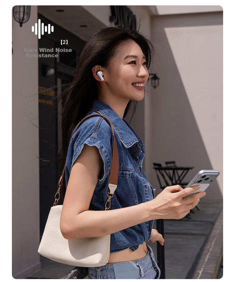BASEUS BP1 NC In-Ear True Wireless Bluetooth Earphones Deep Noise Cancellation Long Battery Life Custom Touch Control Compatible with Apple iPhone 17 Huawei Vivo Phones Gift 6