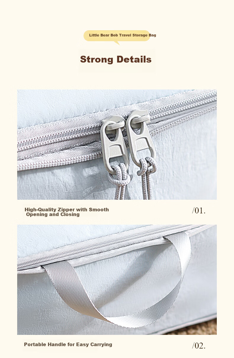 Baicaoyuan Compression Travel Storage Bag Luggage Organizer Packing Pouch Essential Clothes and Underwear Organizer for Business Trips and Travel 20