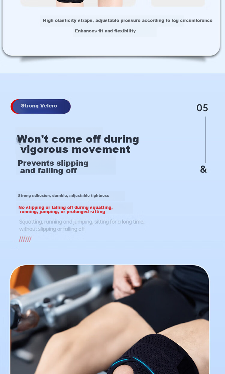 KYOLENS Knee Brace for Arthritis Meniscus Injury Prevention Sports Medical Synovial Fluid Patellar Ligament Pain Relief for Men and Women Running 7