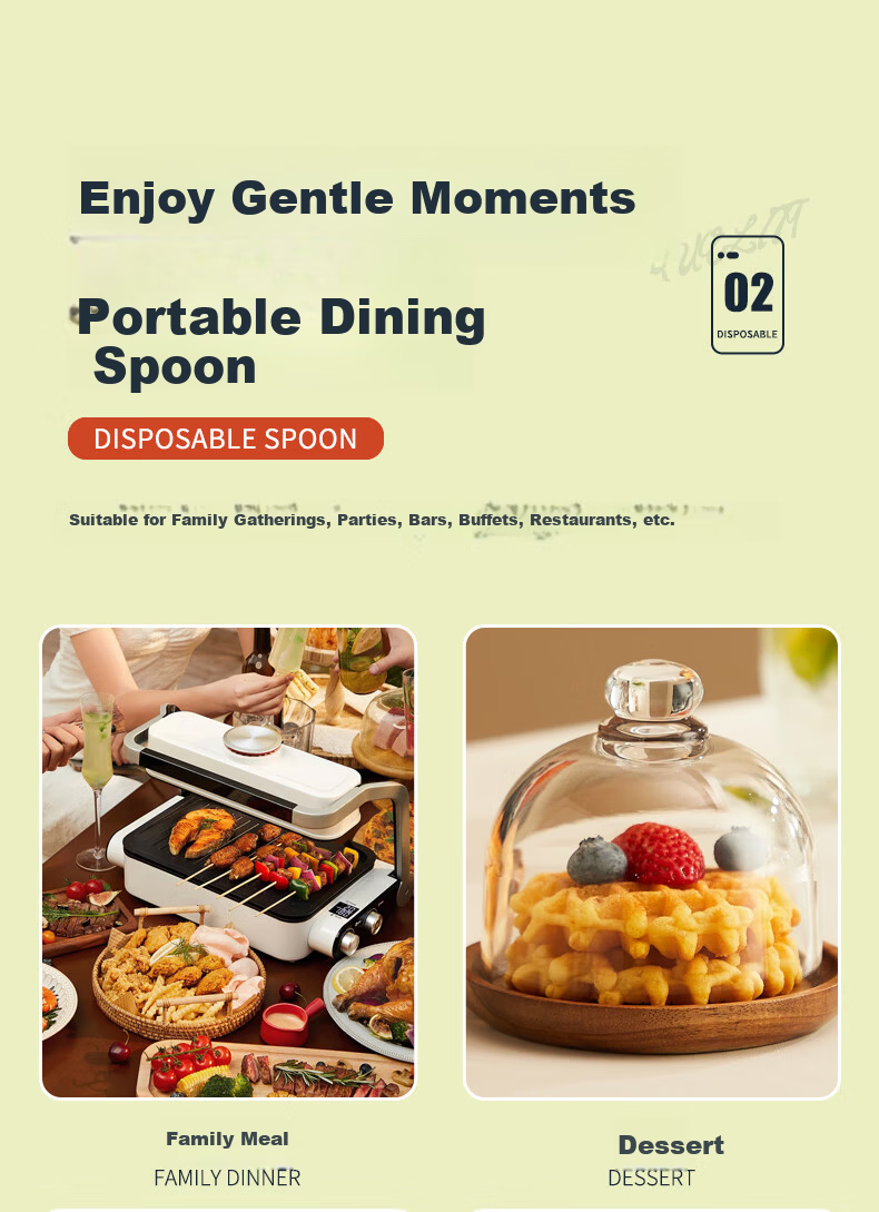 Jieribang Disposable Forks Individually Packaged 200pcs Thickened Household Plastic Food-Grade Cake Dessert Fruit Forks 7