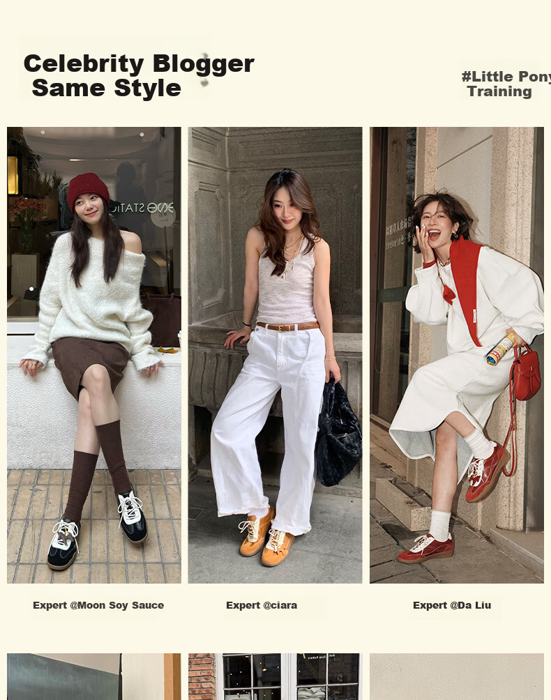 Senda Guo Yuxin Same Style Little Pony Training Shoes Women 2026 Spring New Ma Shang You Qian Agan Sneakers 4NRD5 Brown Size 35 1