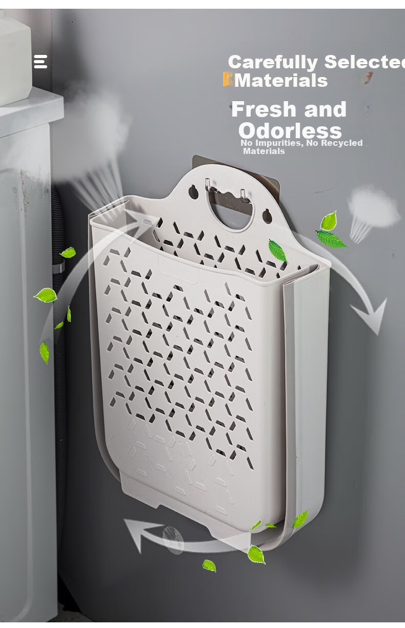 JEKO&JEKO Foldable Laundry Hamper, Bathroom Organizer Basket, Storage Container, Toy Storage Bin, Large Capacity Laundry Basket 3