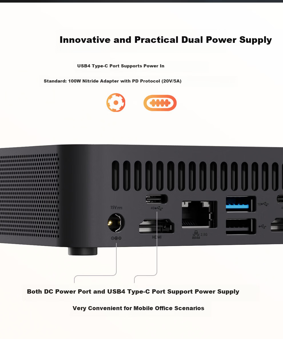 Lenovo Baiying AI Host 300 Large Model Desktop Mini PC Pre-installed Baiying Claw (AMD AI Max+395, 128GB DDR5, 2TB) 5